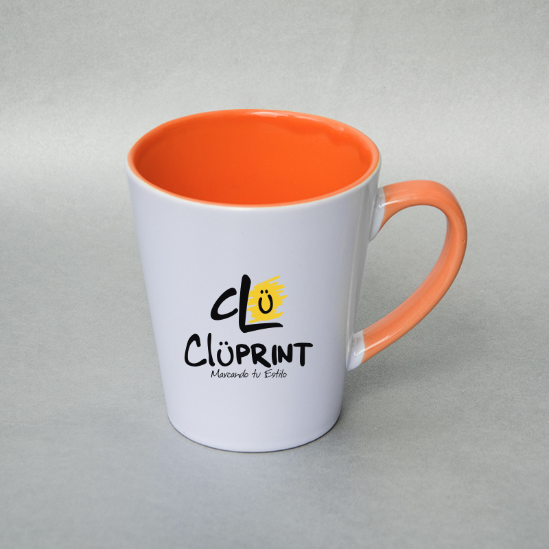 Mug ceramica color naranja