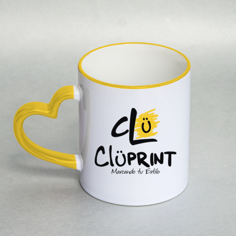 Mug para parejas amarillo